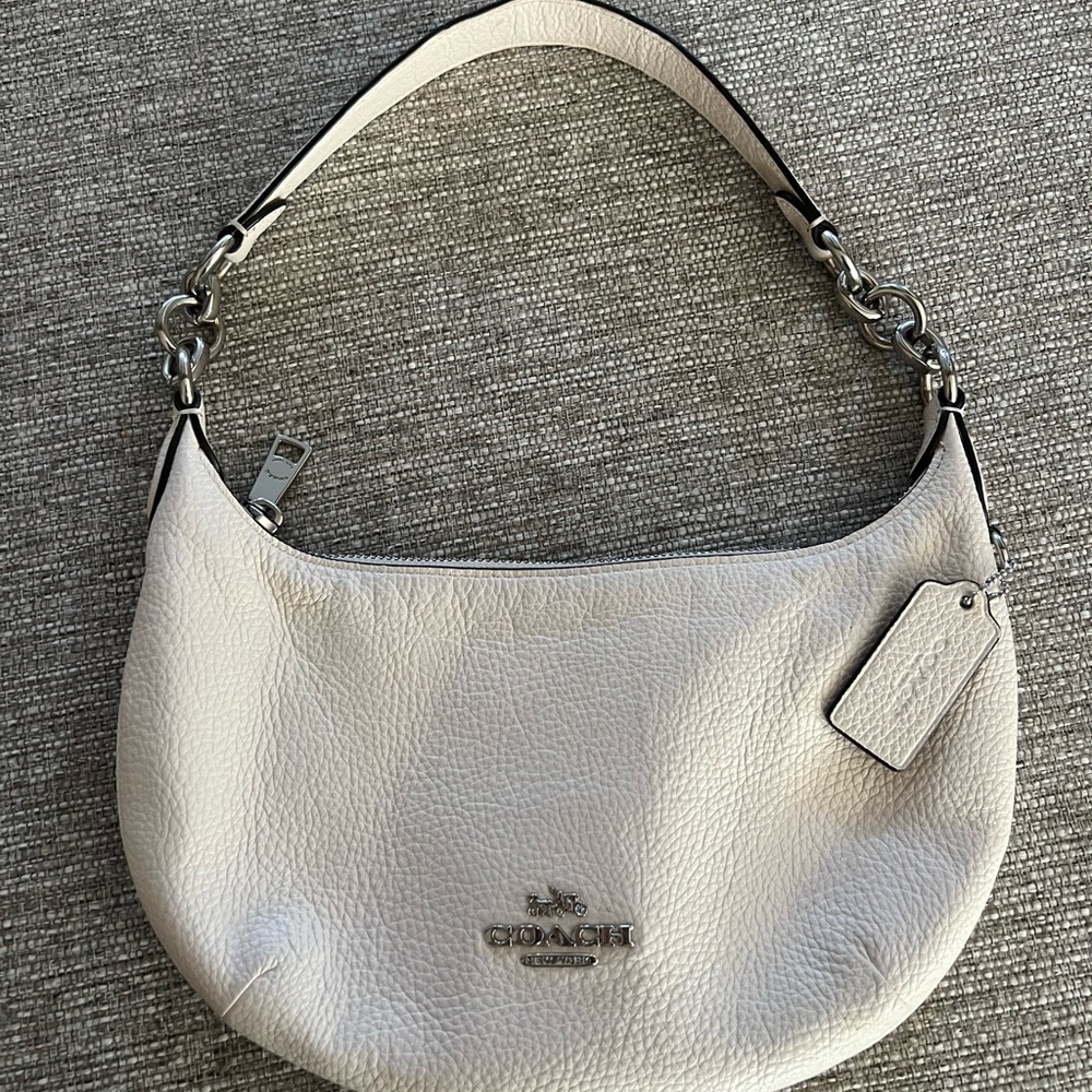 Coach Cream Leather Shoulder Bag